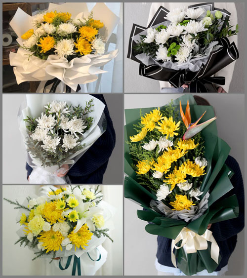 广东广州市花都区花山镇南村村白事花束代送